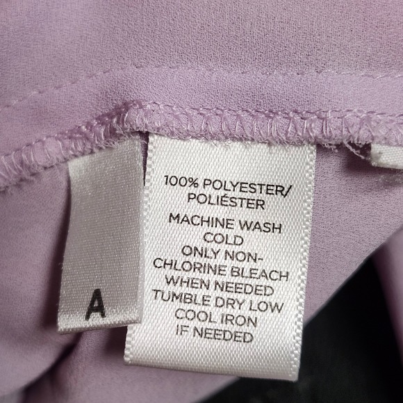 Ann Taylor LOFT Lavender Purple Career Blouse‎ Long Sleeve Button Up Top S - Picture 8 of 8